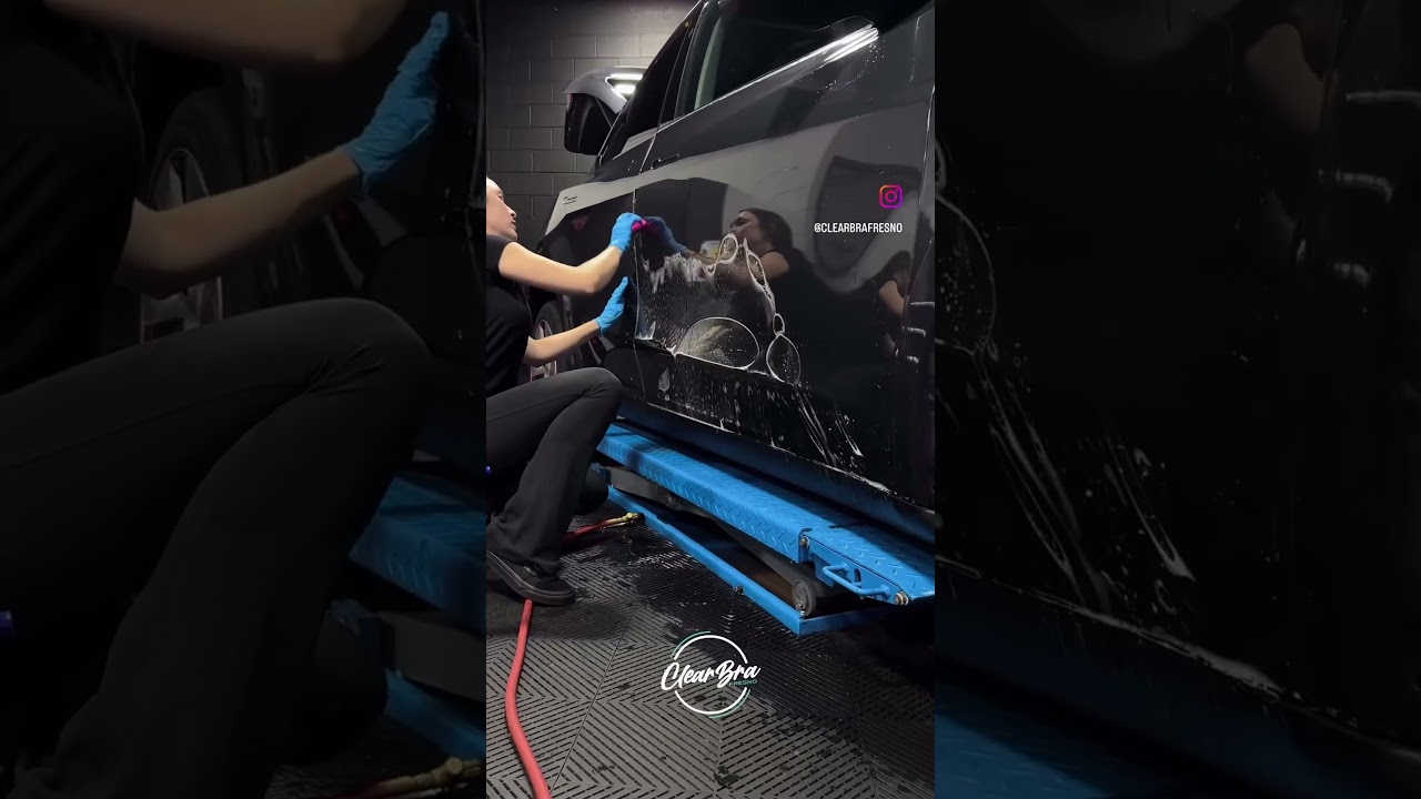 Paint Protection Film installation on a Tesla Model Y! 