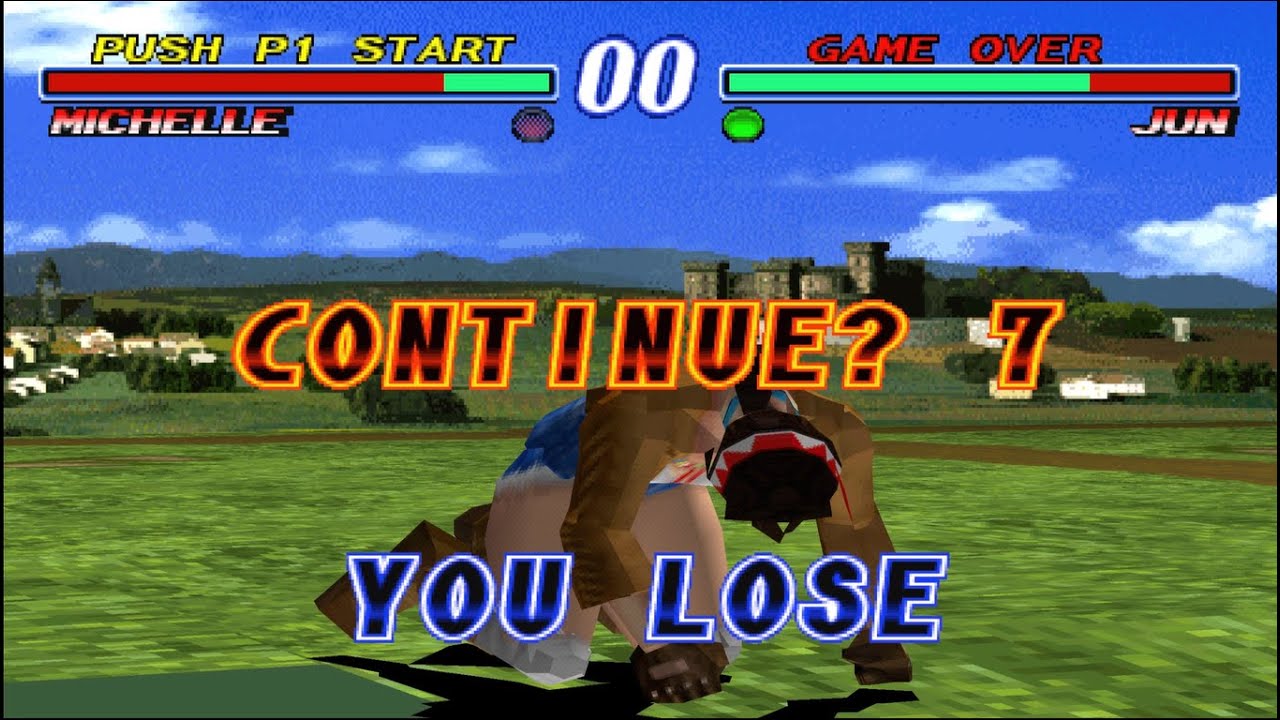 Tekken 2 characters lose poses