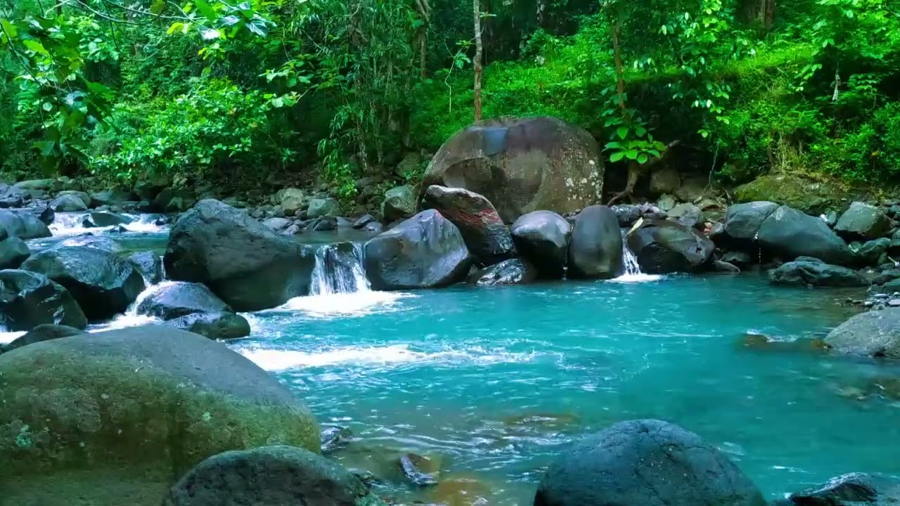 River Sounds 💧 Sleep Sounds of Flowing River & ASMR Water Flow - Relaxing Ambience