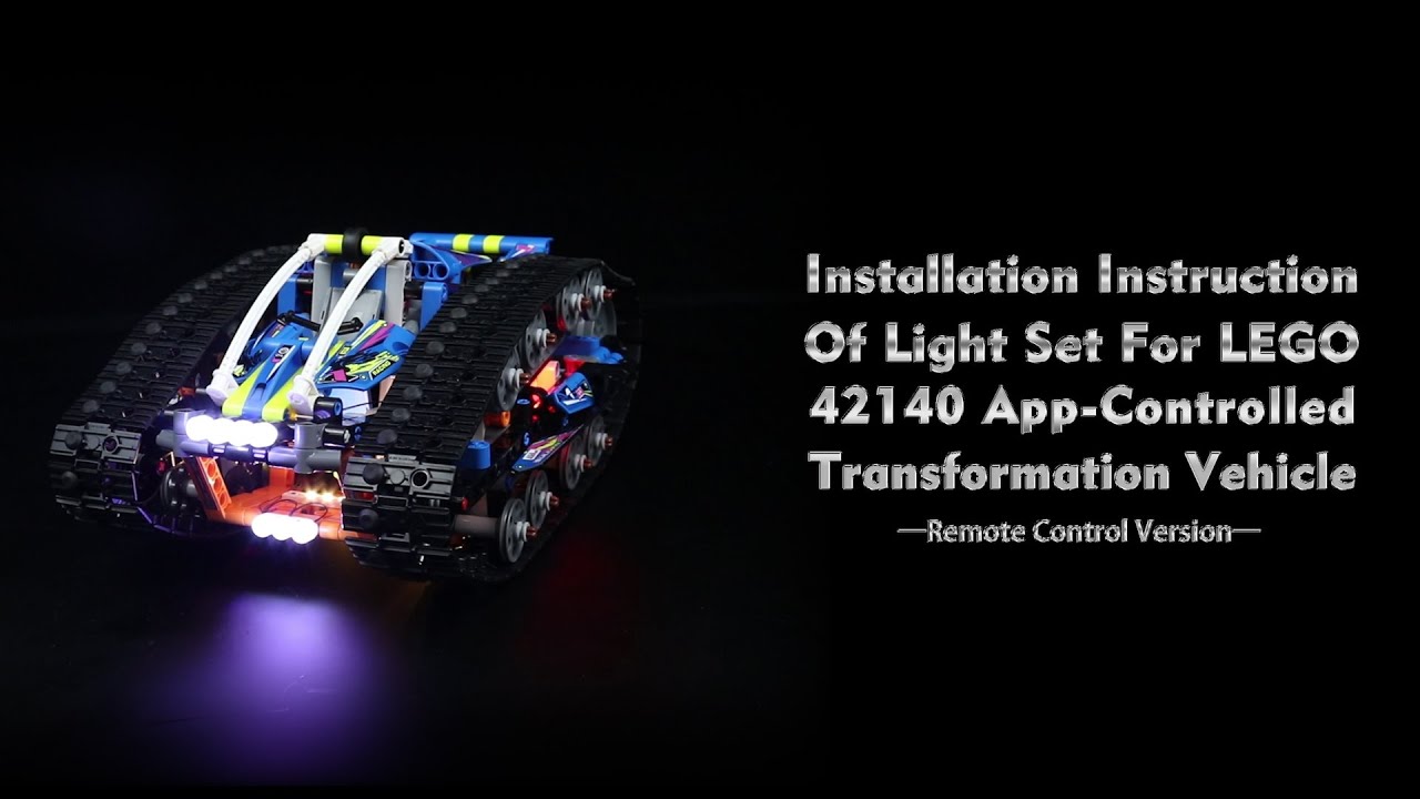 Installation Instruction Of Light Set For LEGO 42140 App-Controlled Transformation Vehicle.