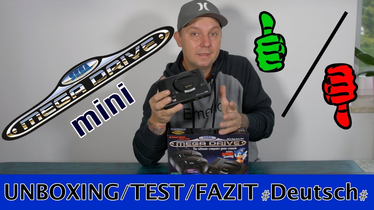 Sega Mega Drive mini Unboxing :Test und mein Fazit #German#