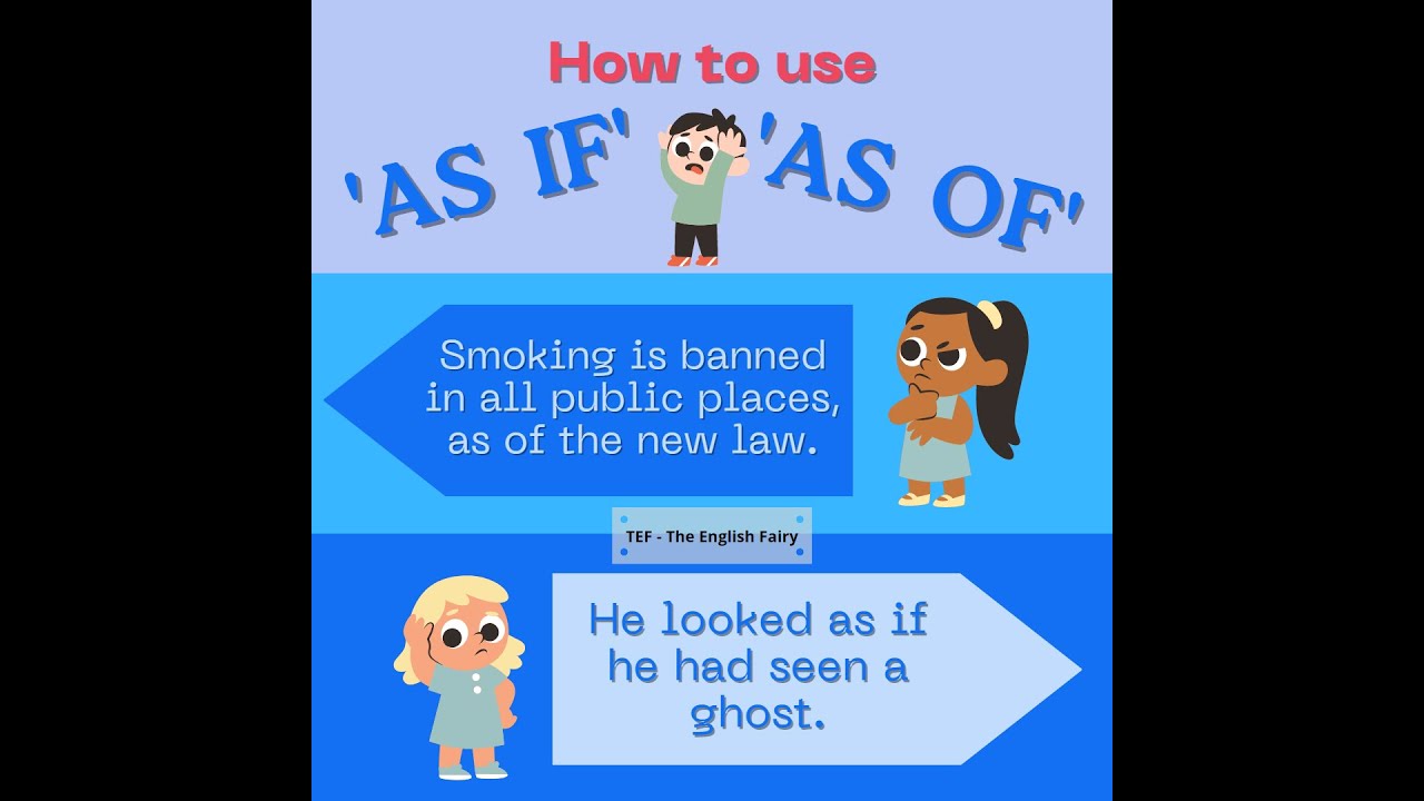 How to use 'As if' and 'As of' | Enhance English language skills with TEF