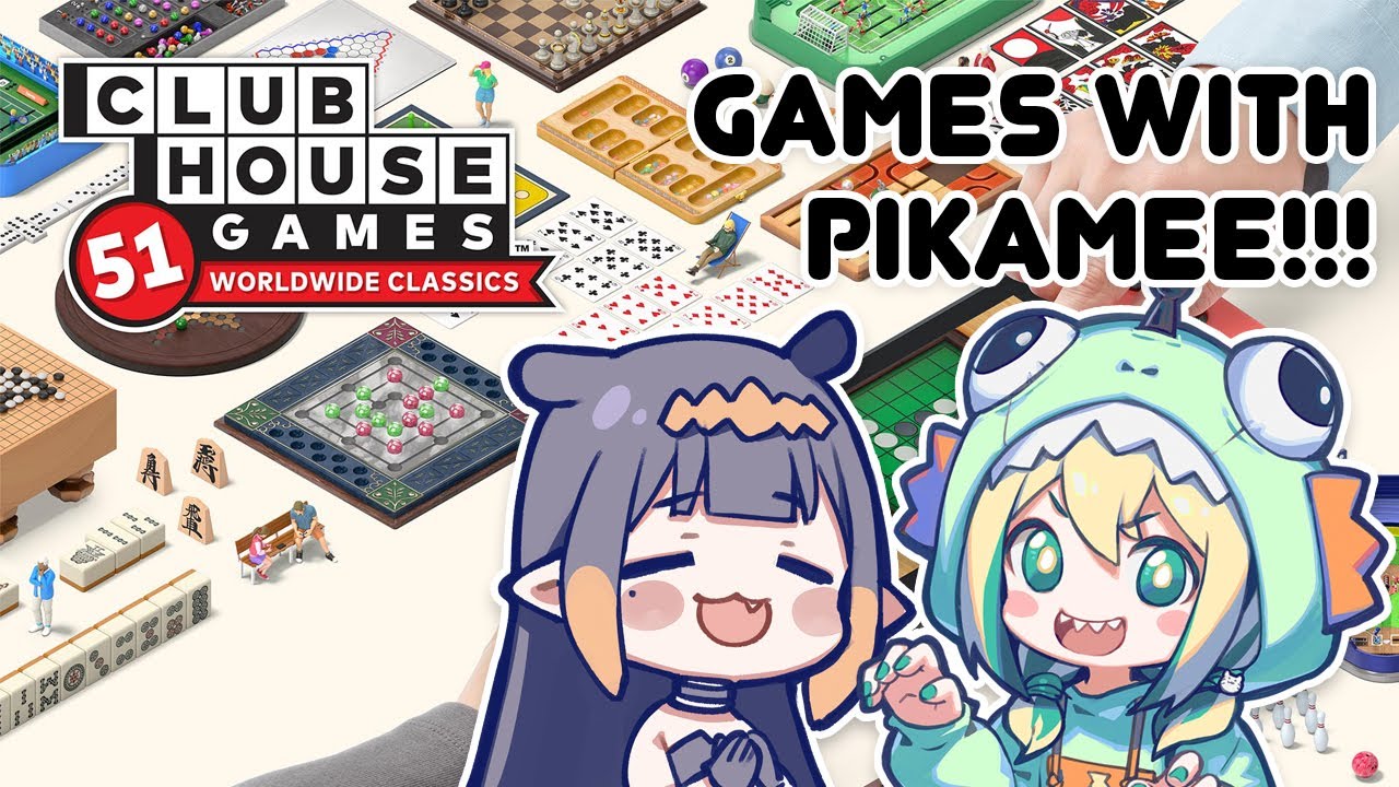 【COLLAB】 Playing games with Pikamee!!!