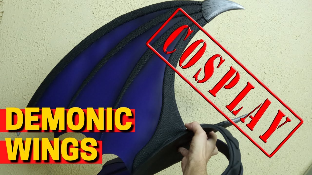 Demon wings from the anime Devilman crybaby. Cosplay demon wings. Крылья демона своими руками.
