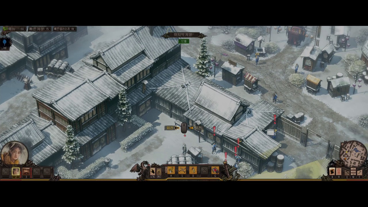 Shadow Tactics  Hardcore Speedrun #3 Imai Town 