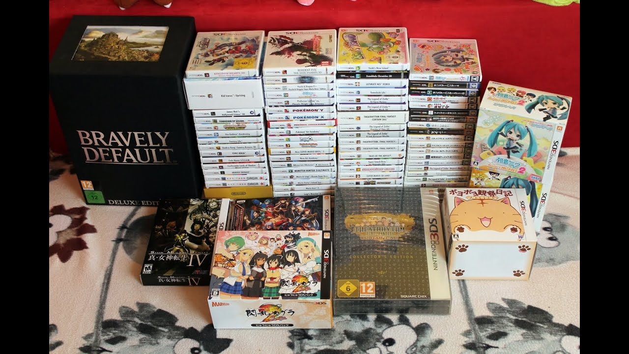 Meine Nintendo 3DS Spiele Sammlung - Deutsch [Januar 2016] [ 80 Spiele ]