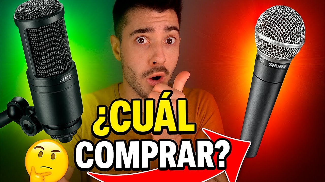 ¿Micrófono DINÁMICO o CONDENSADOR? Descubre cuál necesitas