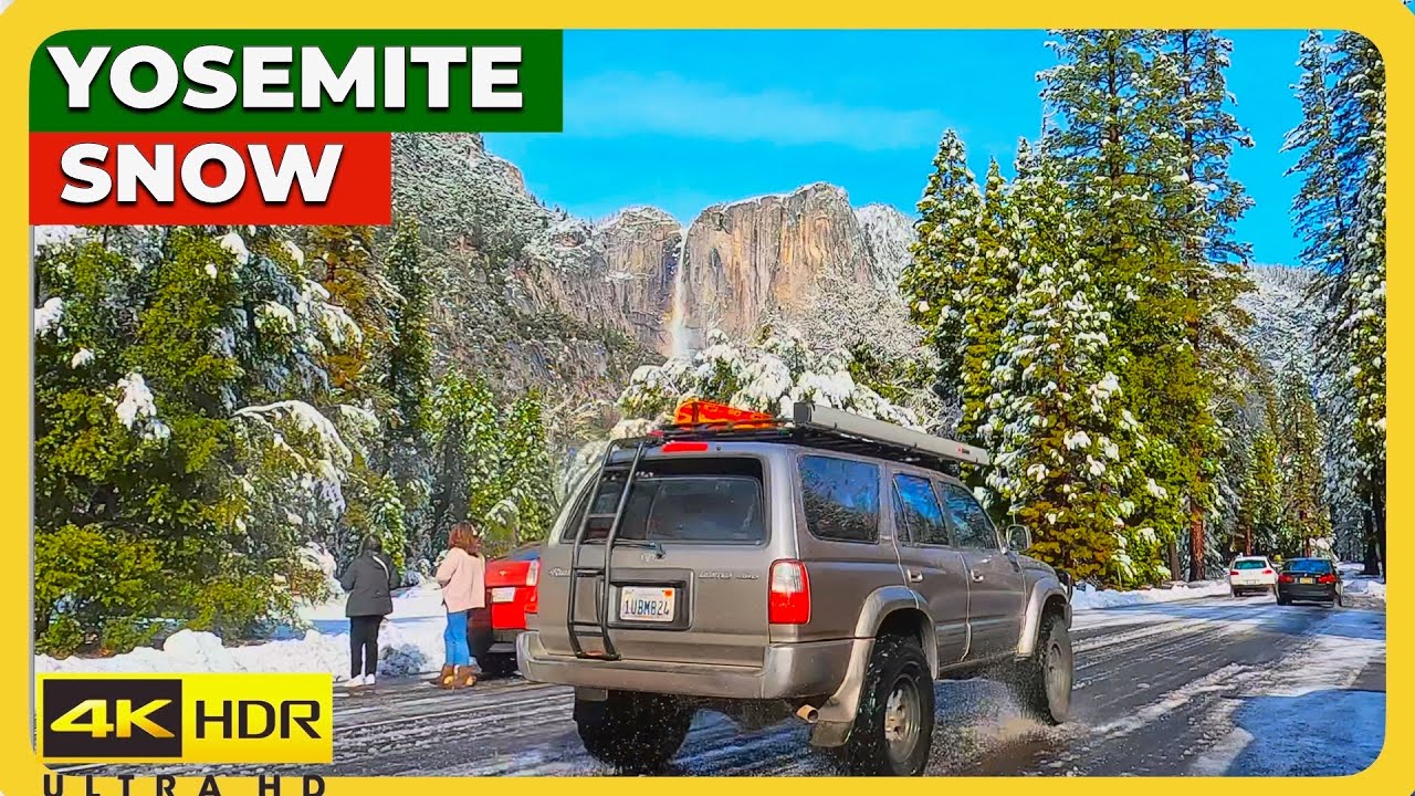 Yosemite National Park 4K SCENIC DRIVE #travel #vacation #yosemitefalls #yosemitenationalpark