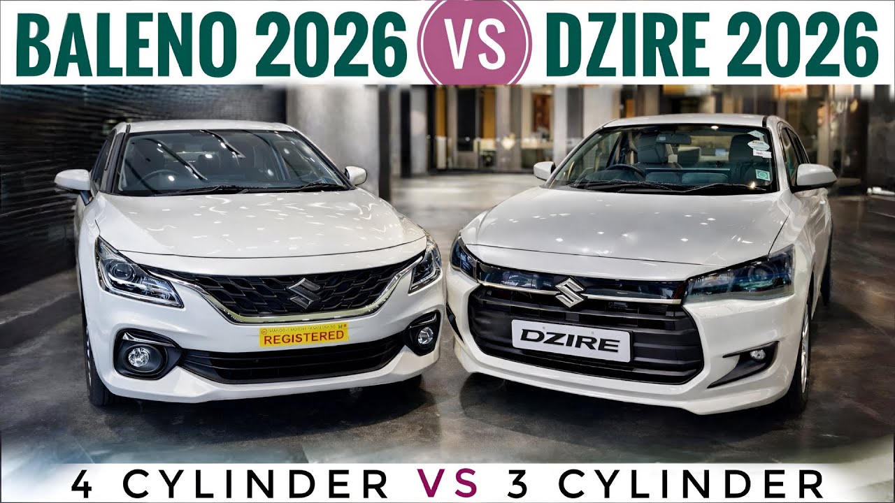 Maruti Baleno vs Dzire 2026 - Difficult Choice! | Maruti Dzire vs Baleno 2025 Base Model | New Dzire