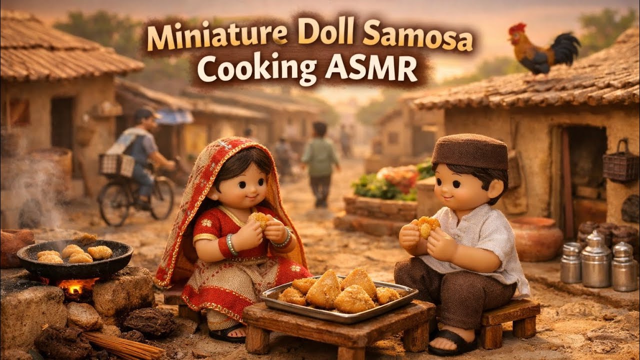 Miniature Doll Samosa Cooking ASMR | Pakistani Village Tiny Kitchen LifeDescription: