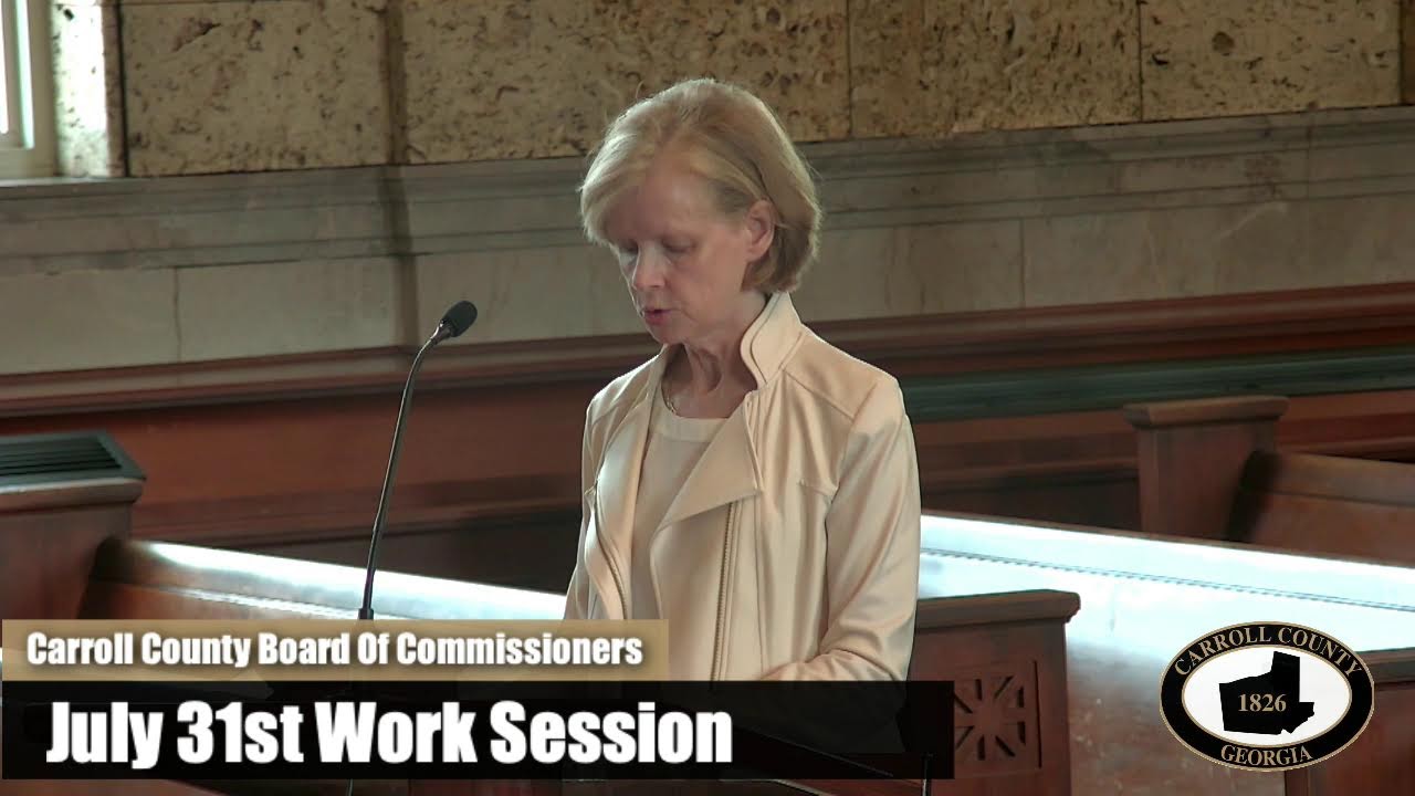 July 31st 2025 Work Session Work Session & Special Called Meeting