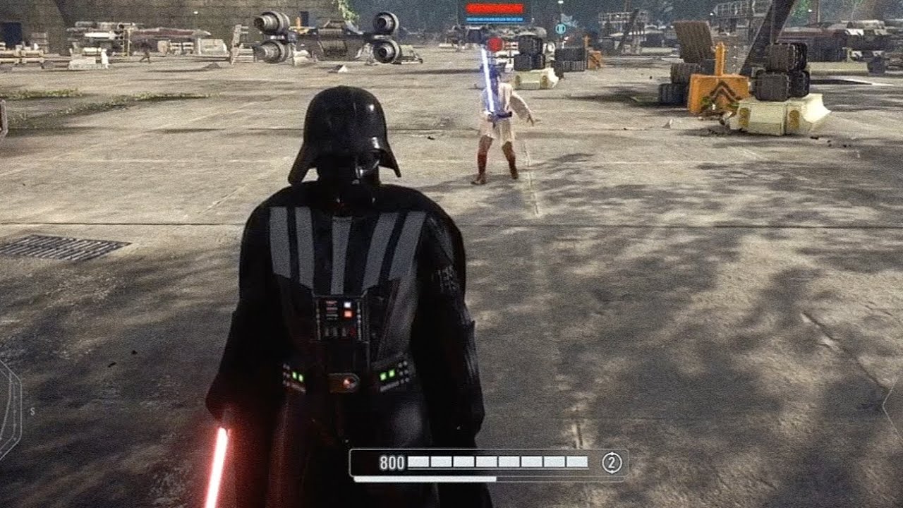 SW BF2: Lord Vader shows no mercy to his former master | Hero Showdown 