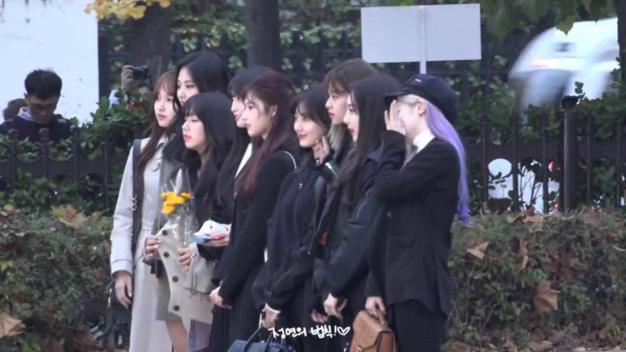 181106 뮤직뱅크 출근 정연직캠