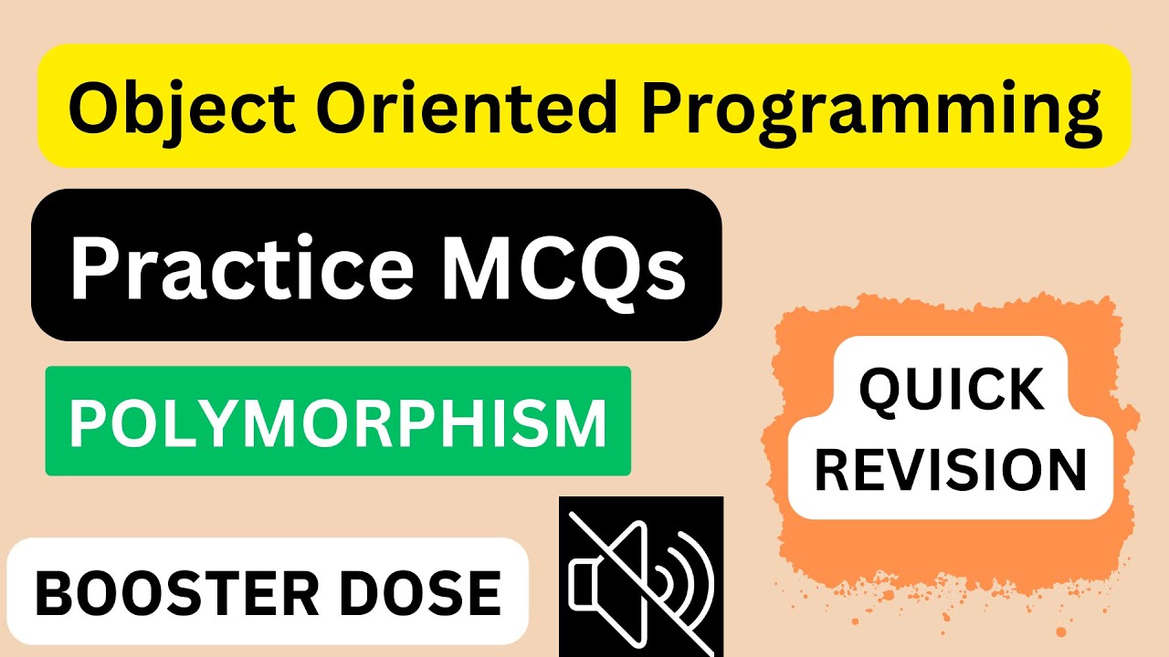 POLYMORPHISM | OOPS PRACTICE MCQ | BPSC TRE  (CS) COMPUTER SCIENCE