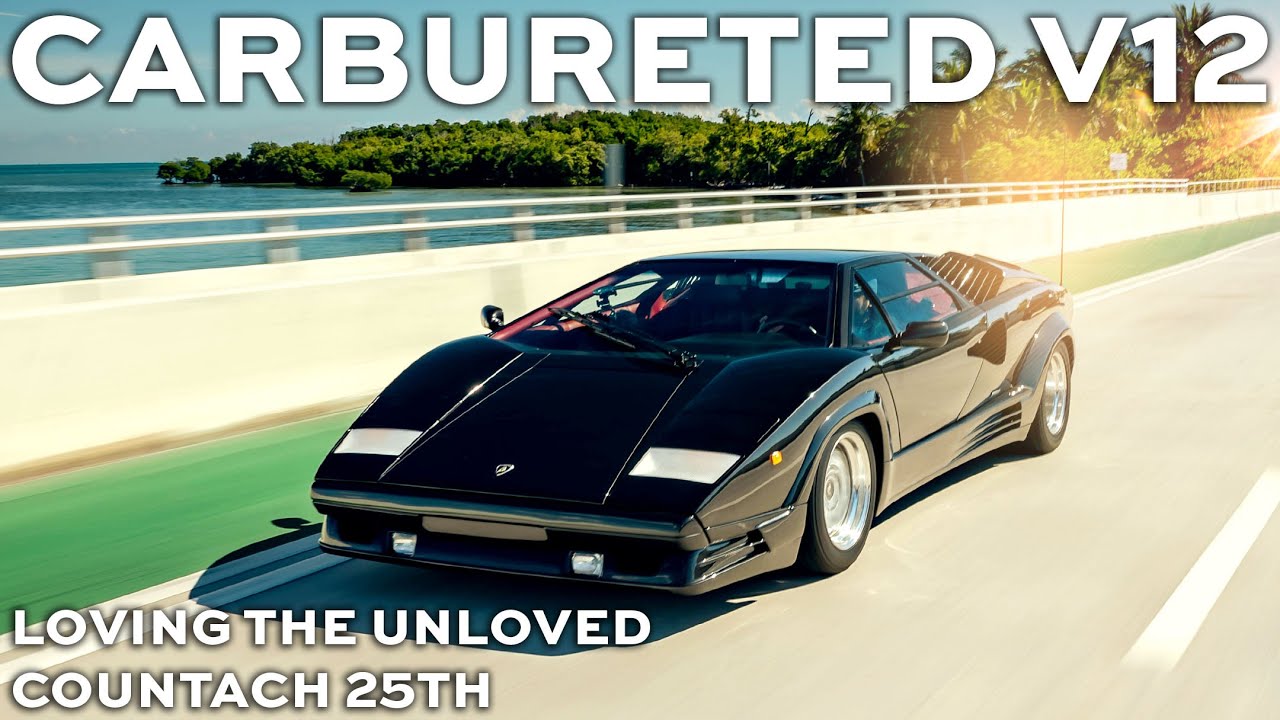 **HEADPHONE USERS BEWARE** Driving the ANTI-EV! Downdraft Lamborghini Countach in Miami