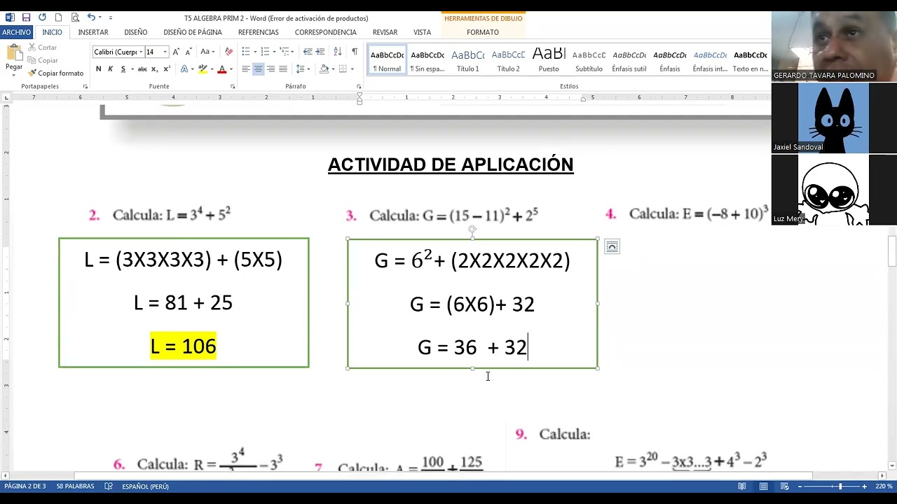 ALGEBRA PRIM 2 03.02.26 VACACIONAL