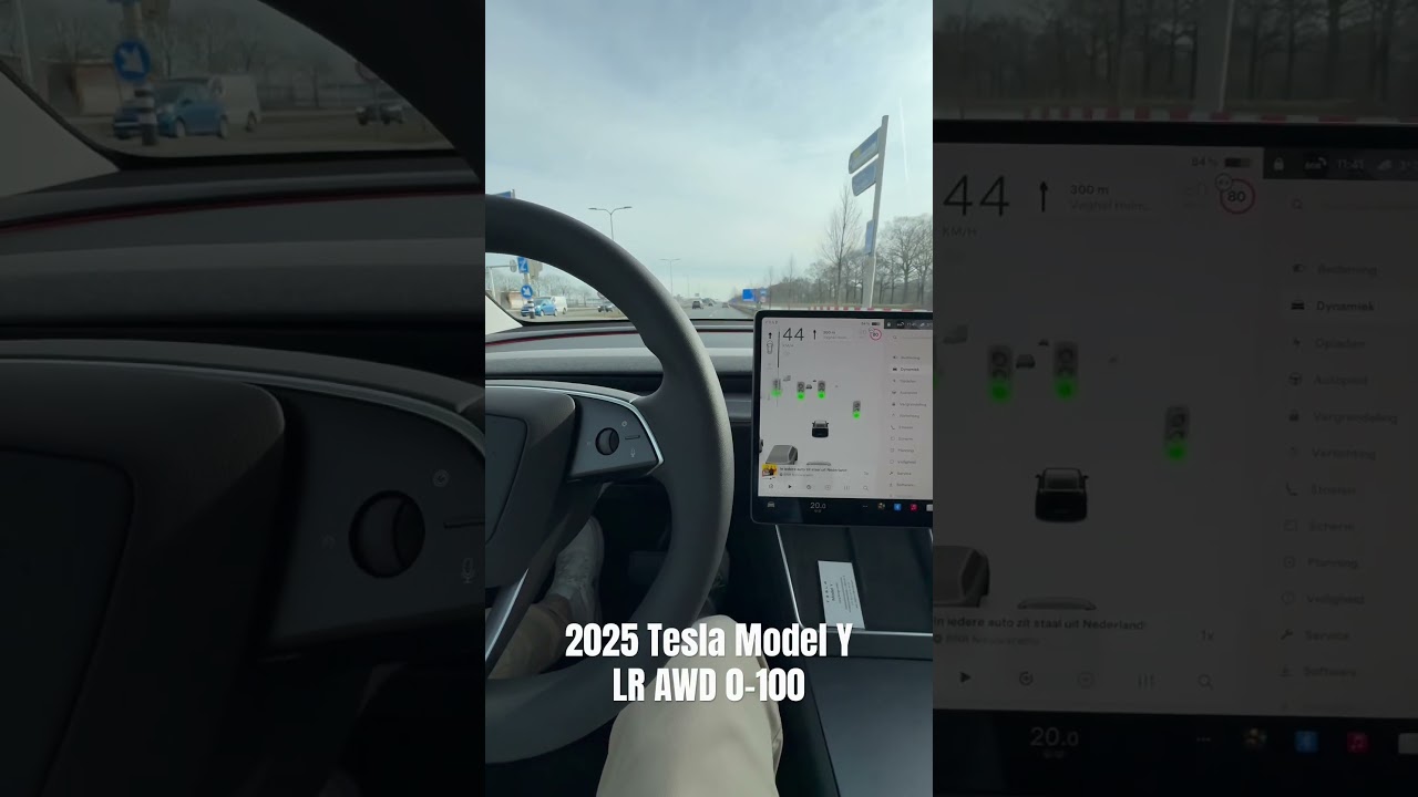 @tesla Model Y 2025 LR AWD 0-100