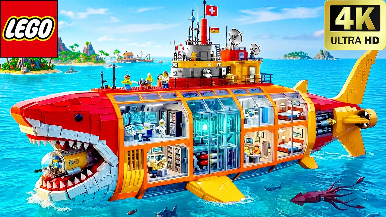 Я построил ГИГАНТСКУЮ подводную лодку из LEGO🚤 | LEGO Creative Toys