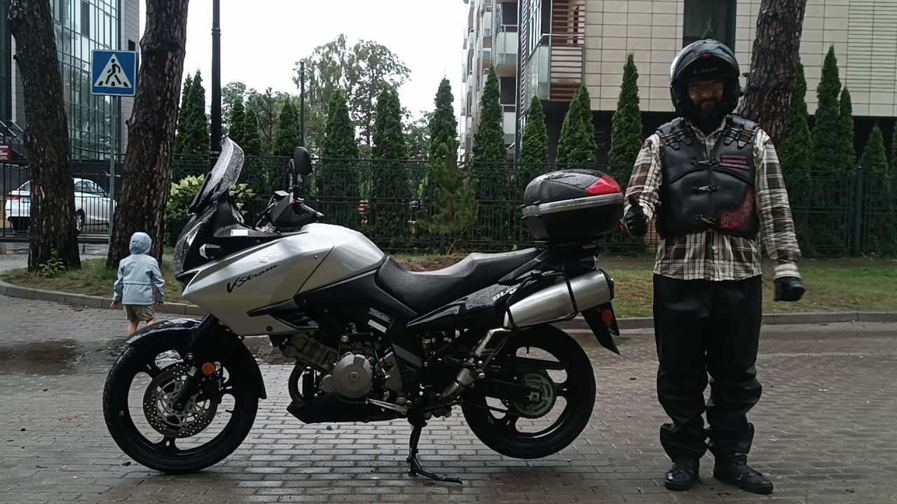 2025.07.22 Suzuki DL1000 V-Strom (2008) под дождем