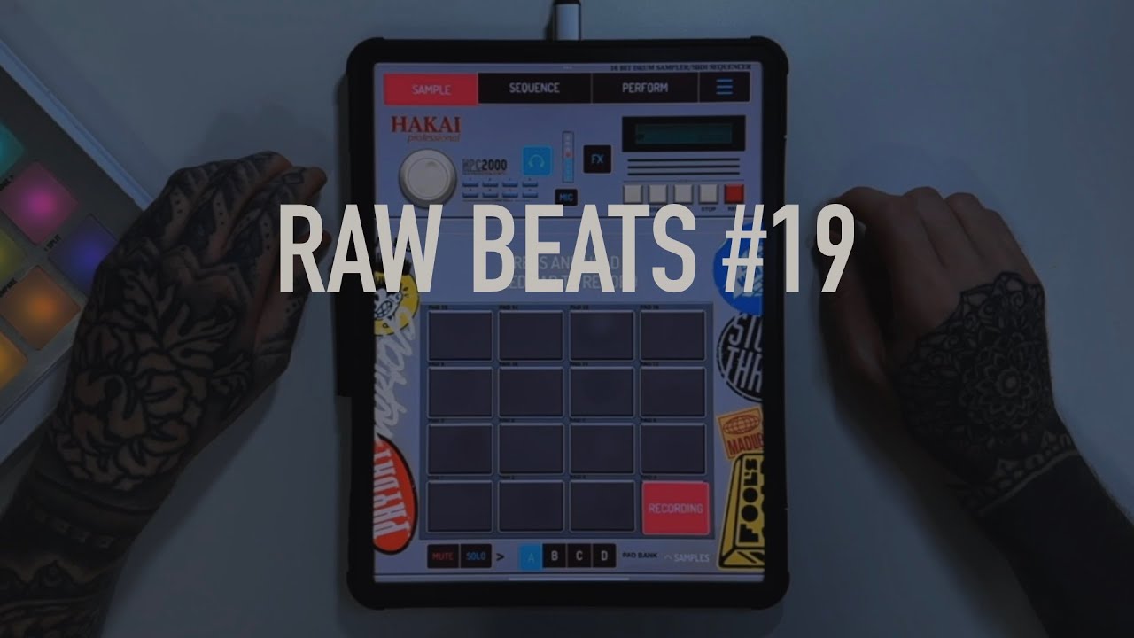 NervousCook$ - RAW Beats #19 - iPad Koala Sampler Hip Hop Vinyl Sampling Making A Beat