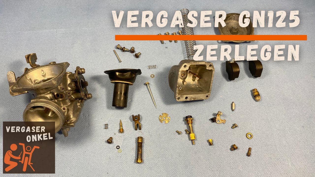 Vergaser  Suzuki GN125 zerlegen, ausführlich erklärt vom Vergaseronkel