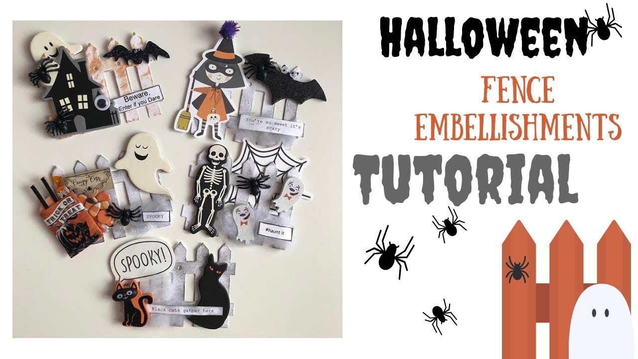 Halloween Series : Fence Embellishments TUTORIAL  🎃