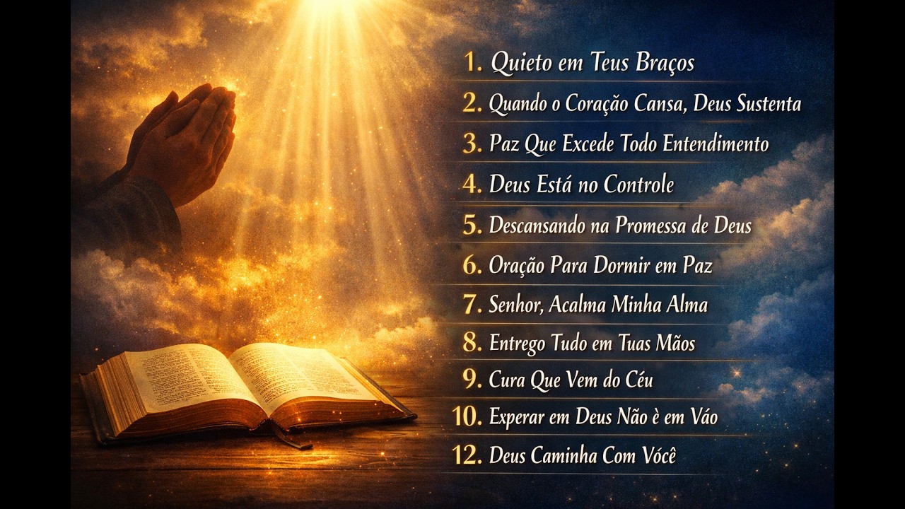 12 Orações Poderosas Para Acalmar a Alma | Oração Cristã com Música Instrumental Suave