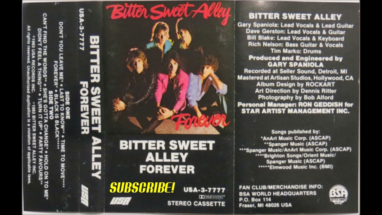 Bitter Sweet Alley - Forever (1983)