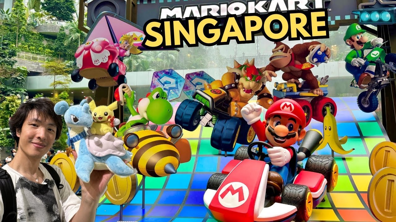 Can't believe I found Mario Kart, Pokemon Center, Jump Shop in Singapore! (Jewel Airport Mall)