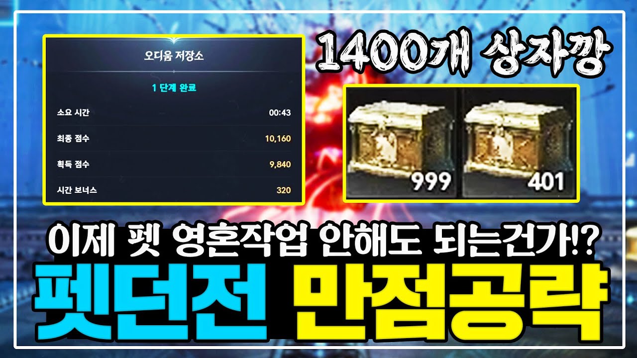 아이온2 펫 일일던전 10,000점 공략법 [1400개 상자깡 결과 미쳤네 ㅋㅋㅋ]