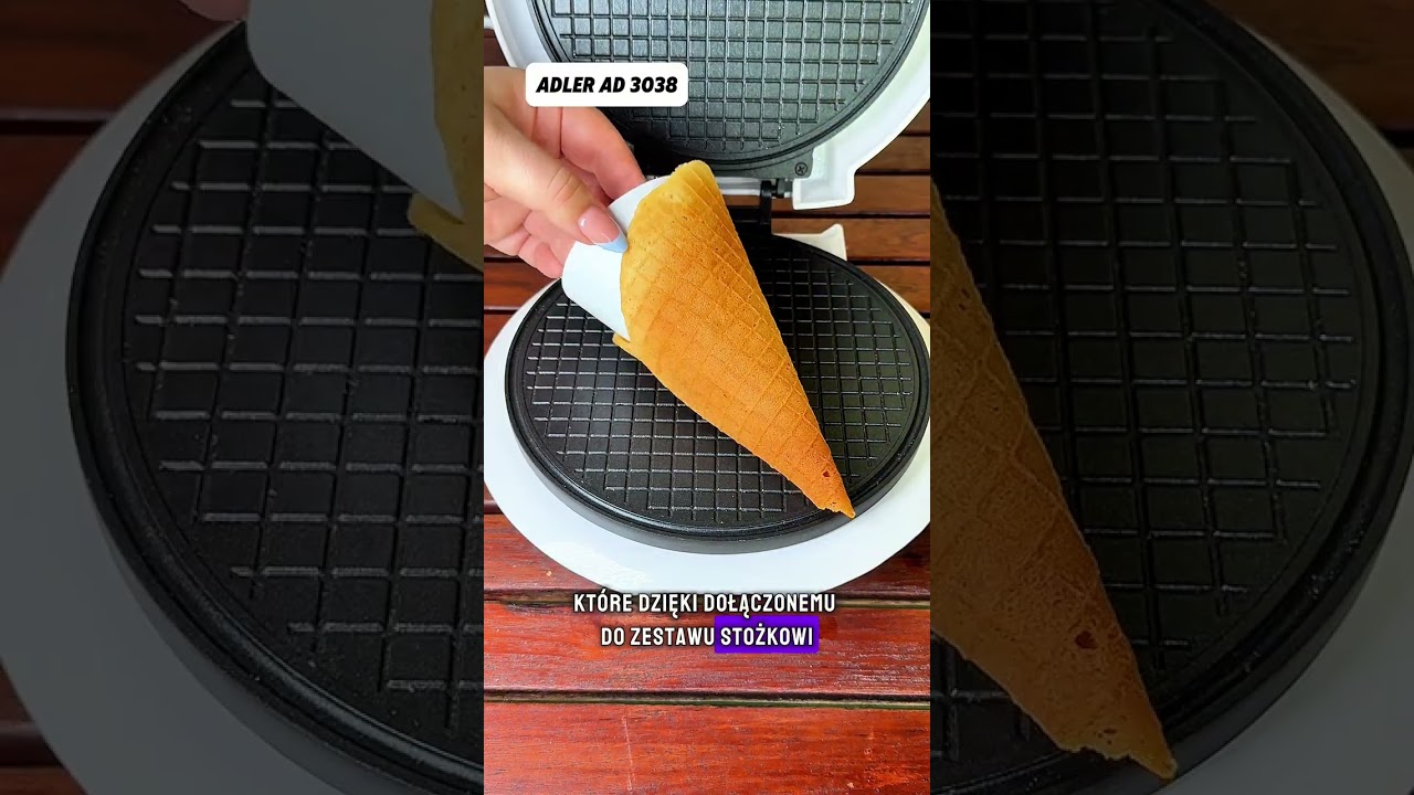 Zr&oacute;b własne rożki do lod&oacute;w w kilka minut! 🍦 Przepis na wafle do lod&oacute;w.