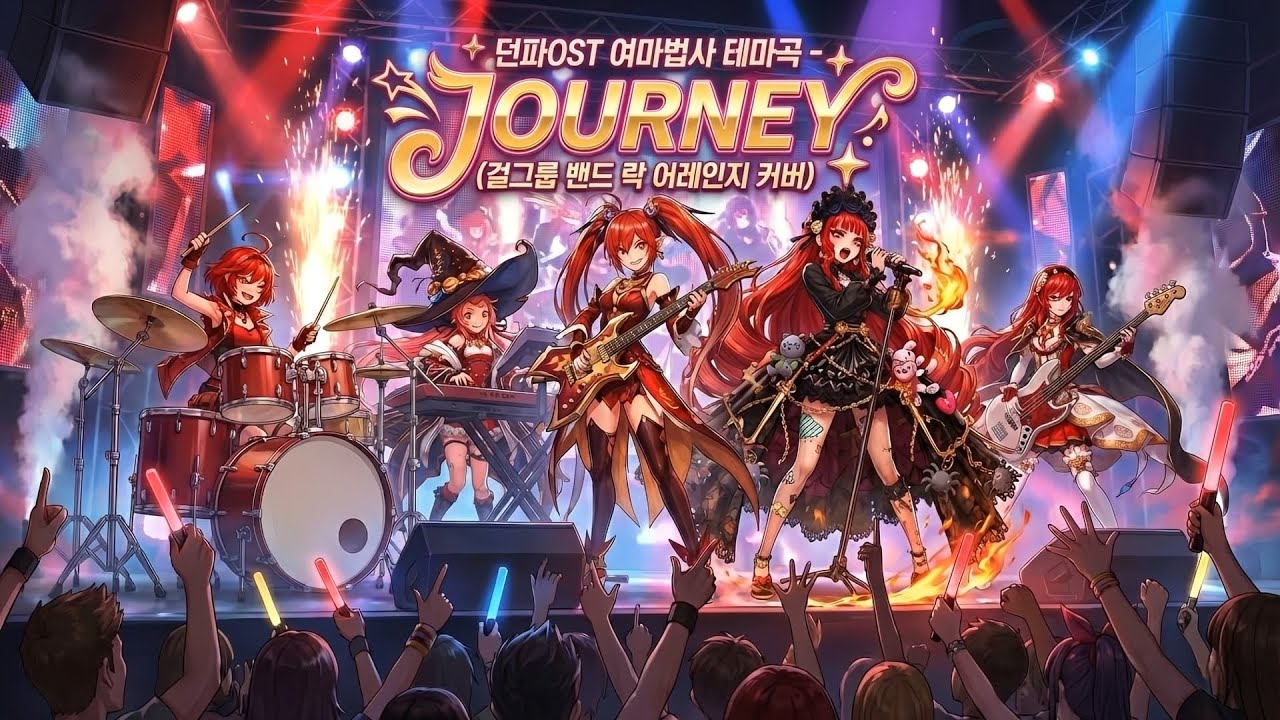 [던파ost] 여마법사 테마곡 - Journey (걸즈 밴드 락 어레인지 커버) | GrangChe.Ver