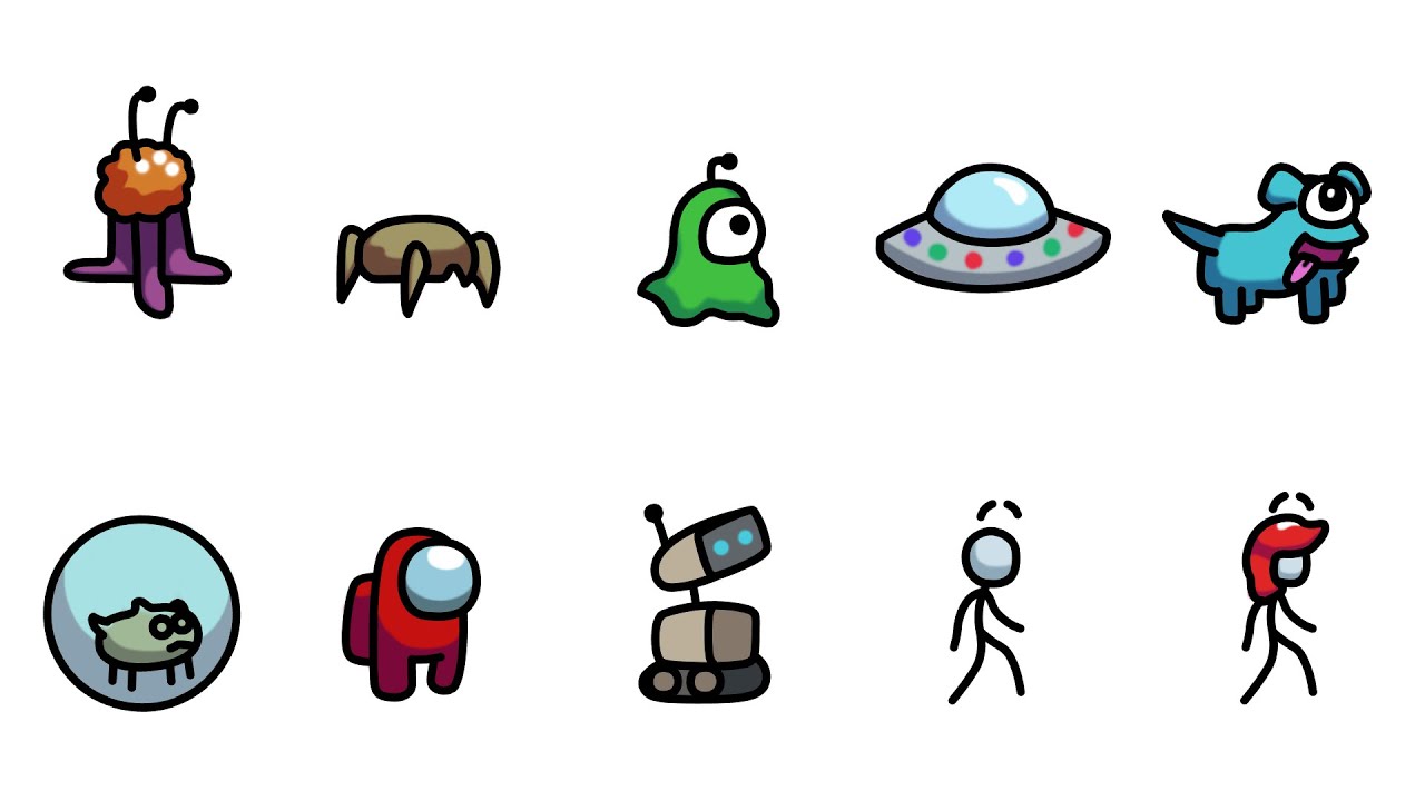 How To Draw Among Us All Pets