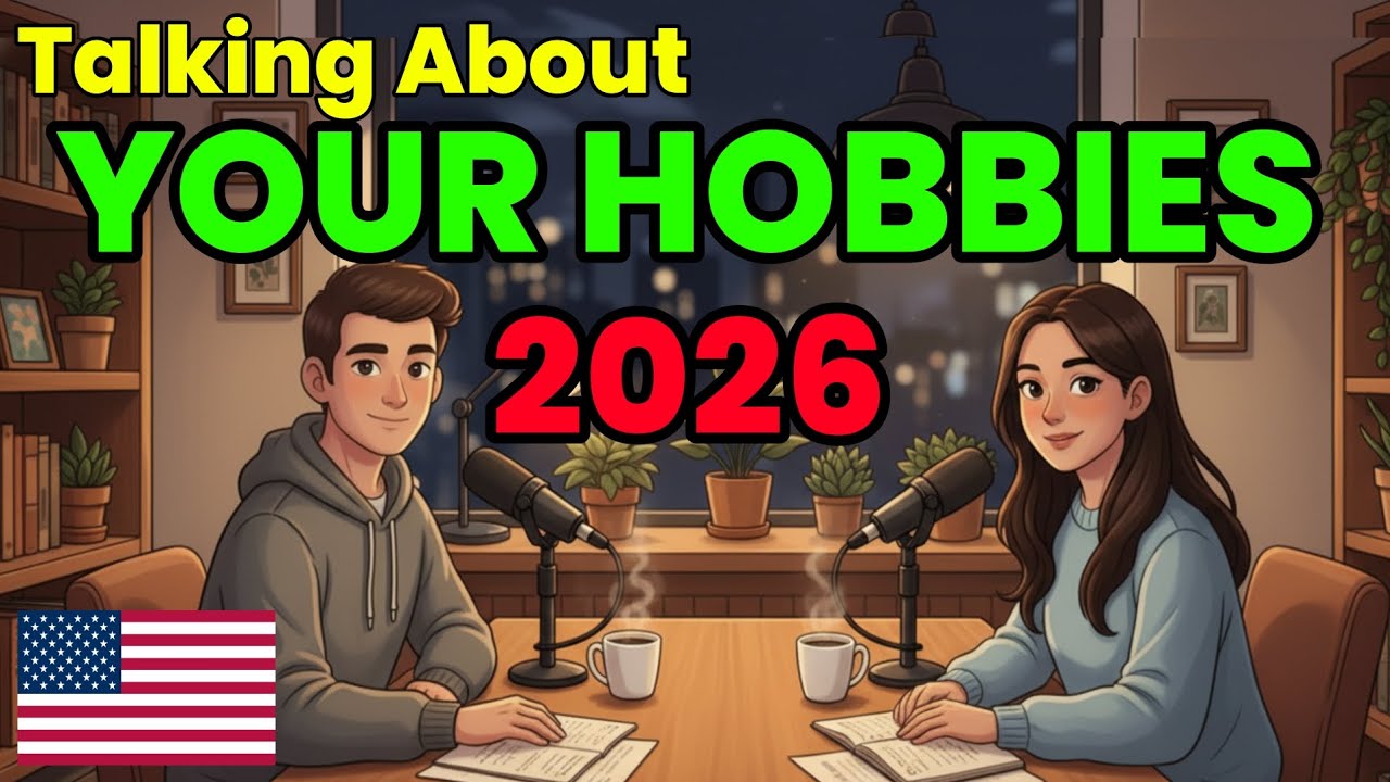 Talking About Hobbies — Simple English Podcast #justtalkeng 