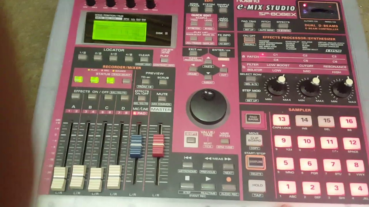 Roland SP808ex sampler with Zip 750 drive