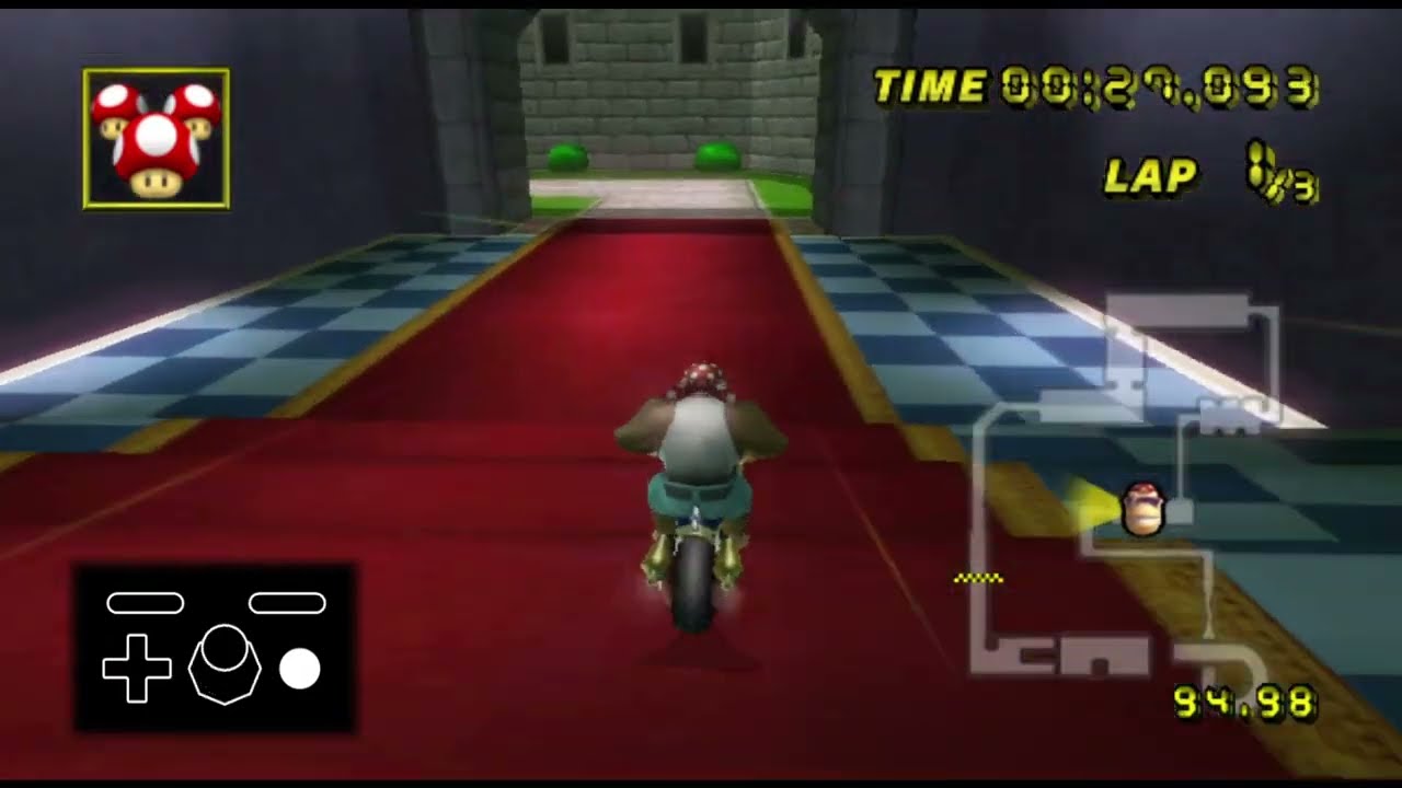 (MKWii) N64 Bowser's Castle 2:32.967 (PB)