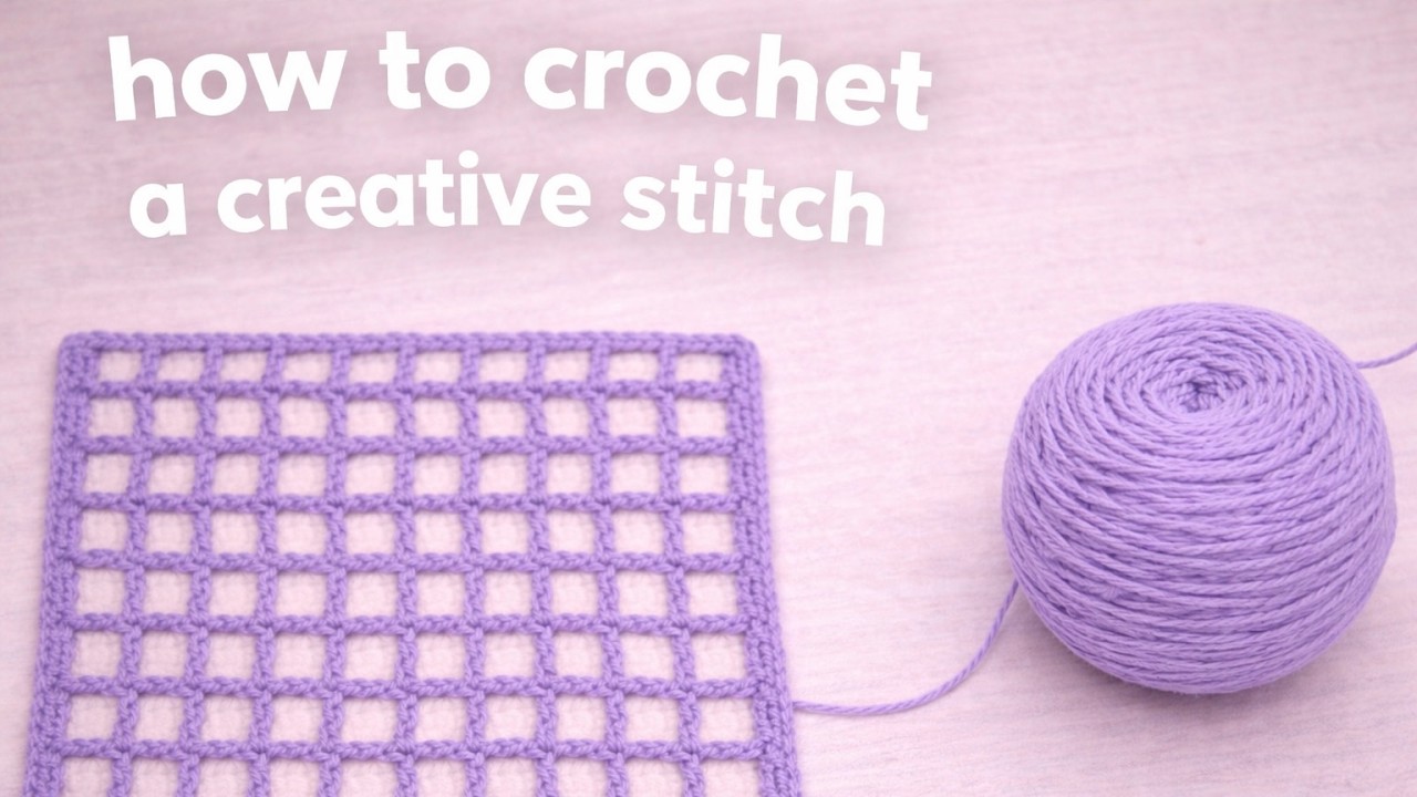 how to crochet a creative stitch!!