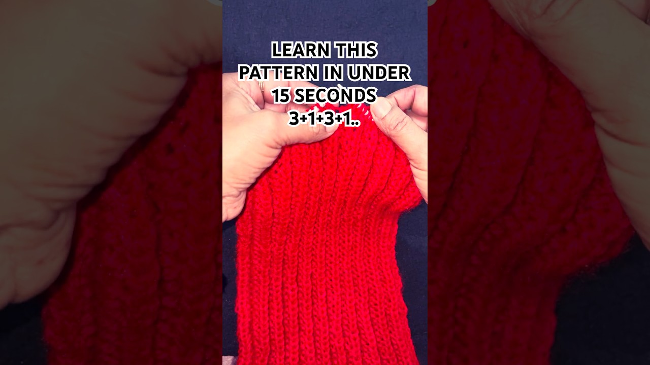 The PERFECT 3+1 Knitting Stitch Pattern! (Beginners)🧶