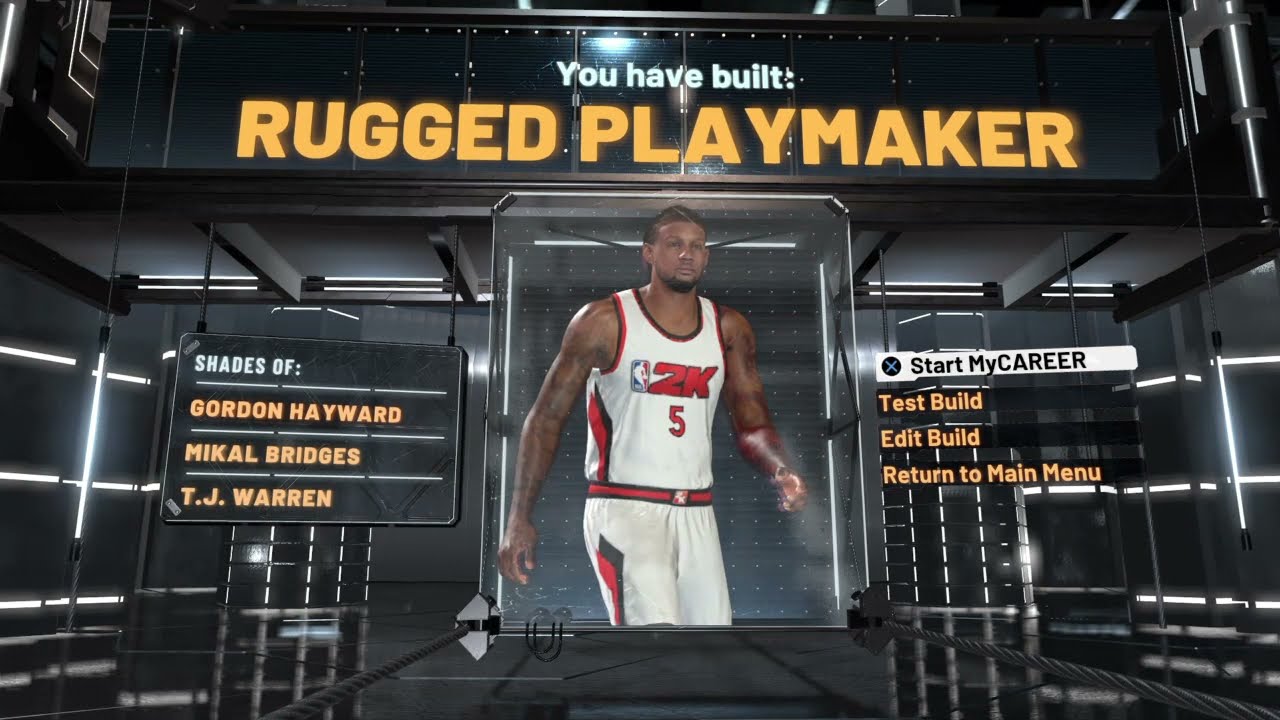 Best Rugged Playmaker with HOF Shooting Badges On NBA2K22 current gen