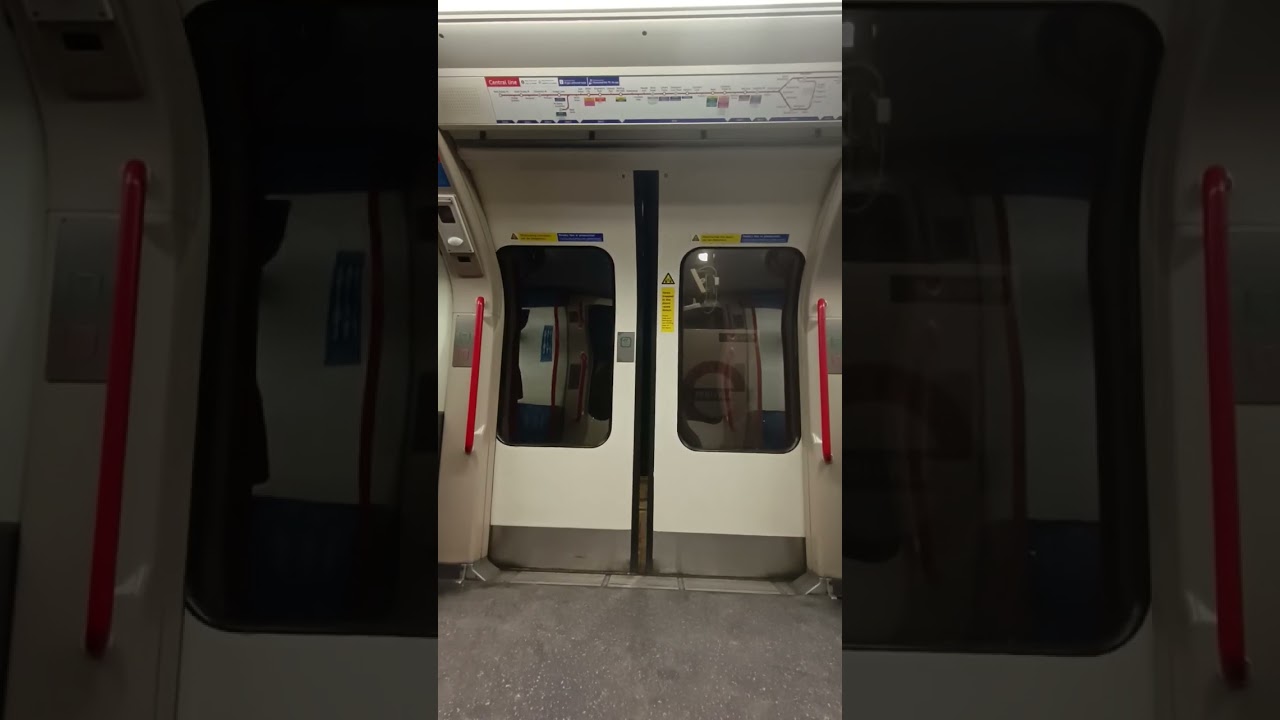 Doors opening 1992 rolling stock London Underground Central line #shorts #trainshorts #short