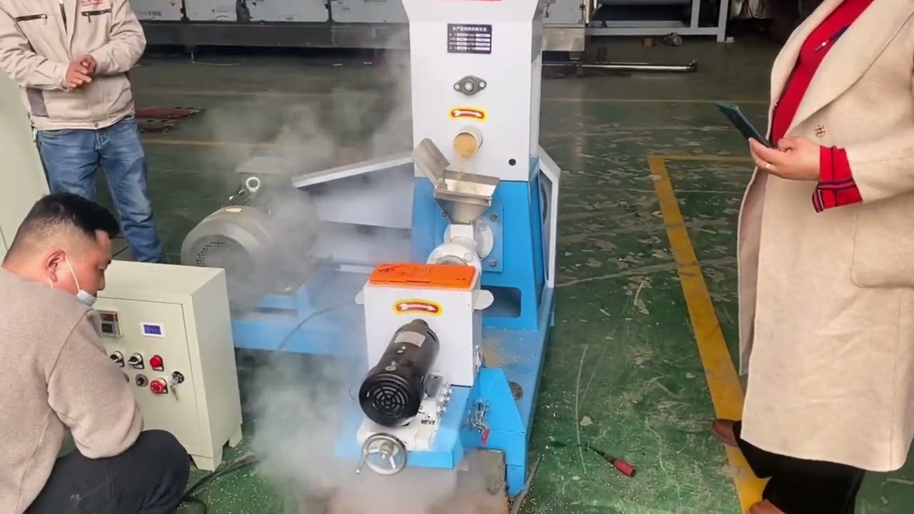 floating fish feed extruder machine, fish feed pellet making machine