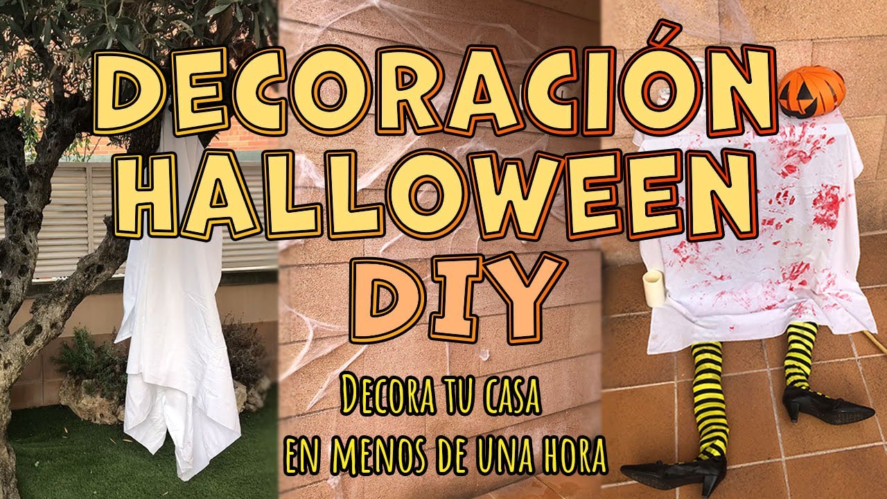 🎃 DECORACIÓN HALLOWEEN DIY 👻 Decora tu casa en menos de una hora 🦇 | Manualidades terroríficas