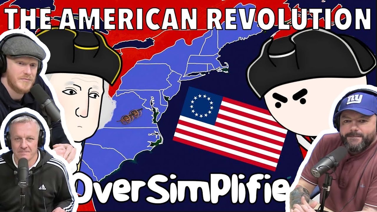 The American Revolution - OverSimplified (Part 1) REACTION!! | OFFICE BLOKES REACT!!