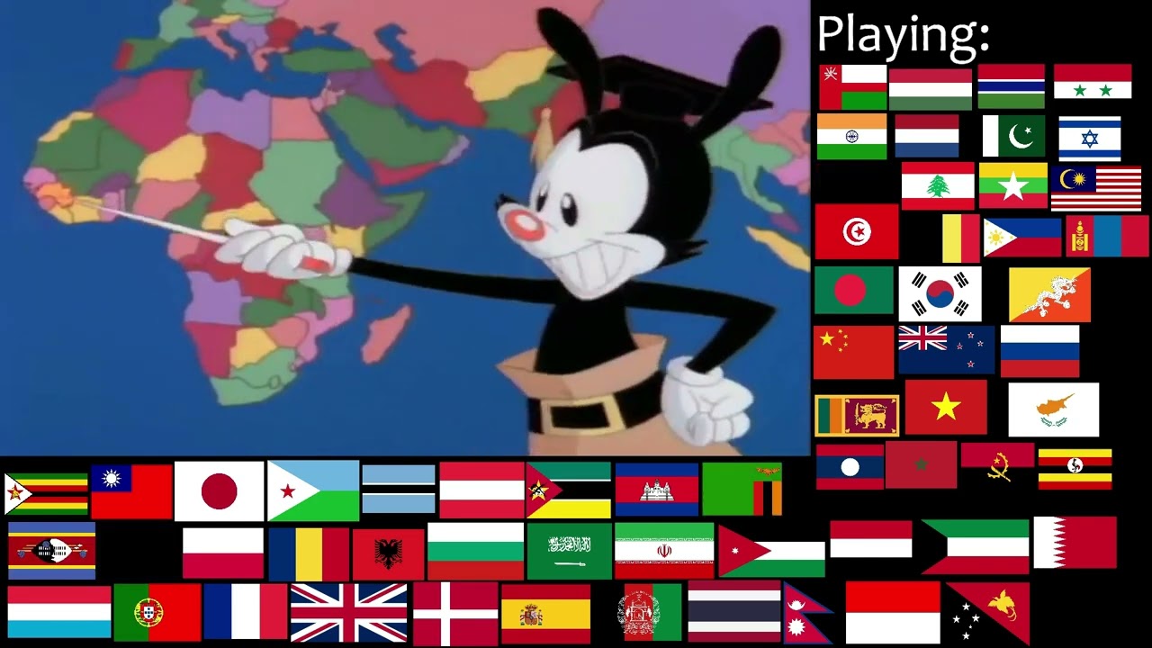 Yakko's World but Every Country Plays Its EAS Alarm