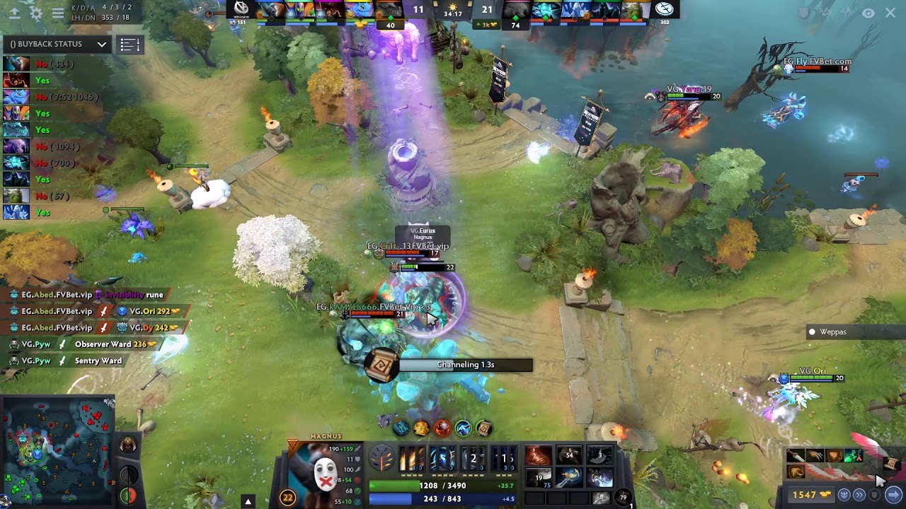 EG.Abed Storm Spirit RAMPAGE vs Vici Gaming in Game 3 in LB Finals