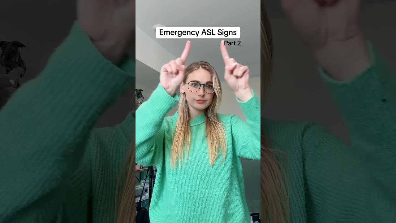 &ldquo;Help&rdquo; in Sign Language⚠️ #ASL Signlanguage #Emergency #Deaf #deafawareness