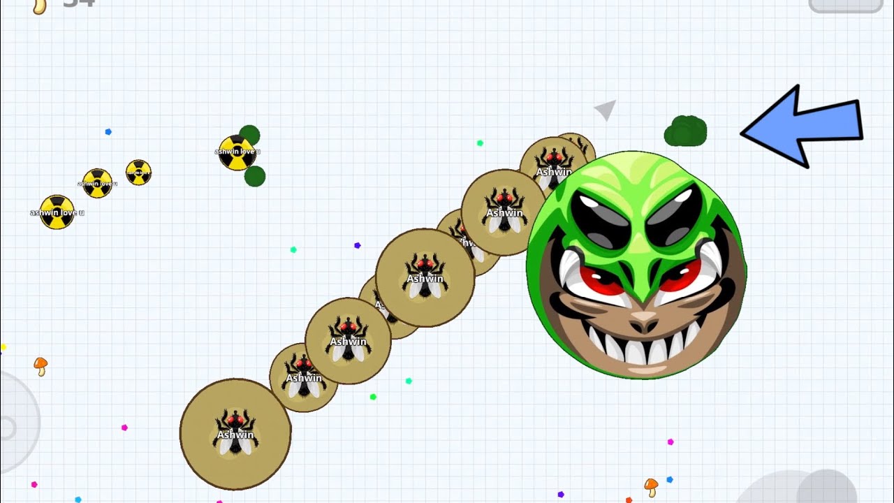 1000 IQ ! (Agar.io Mobile Gameplay)