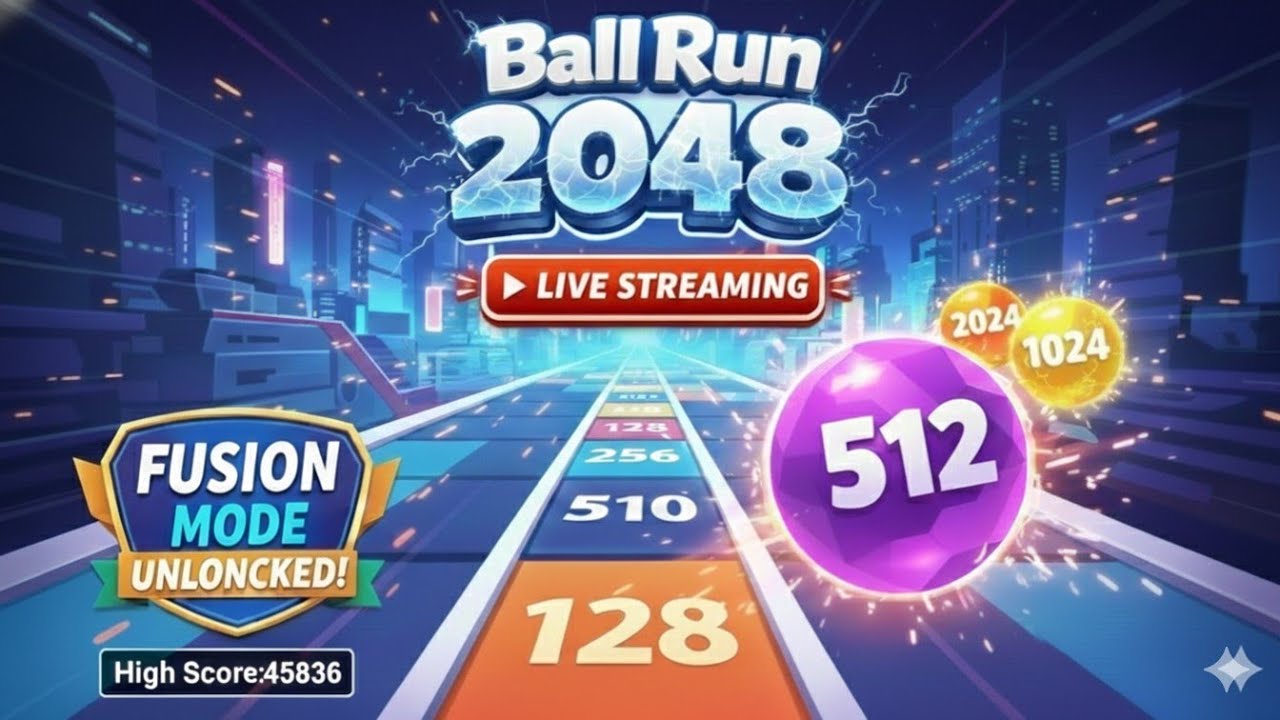 🔴Ball Run Merge😱Number 2048 !