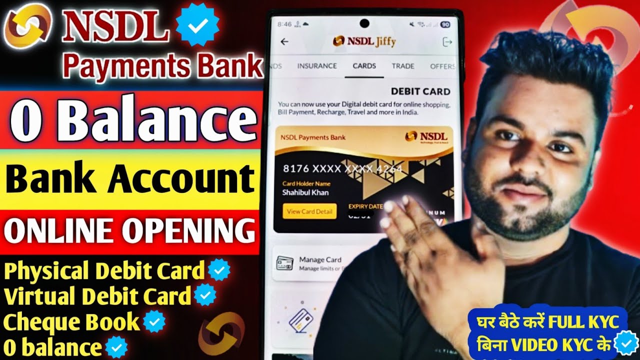 NSDL Payment Bank Account Opening Online 2026 | NSDL Bank Account Opening | NSDL Payment Bank