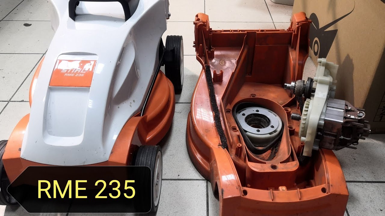 Газонокосилка RME-235 замена корпуса и мотора
